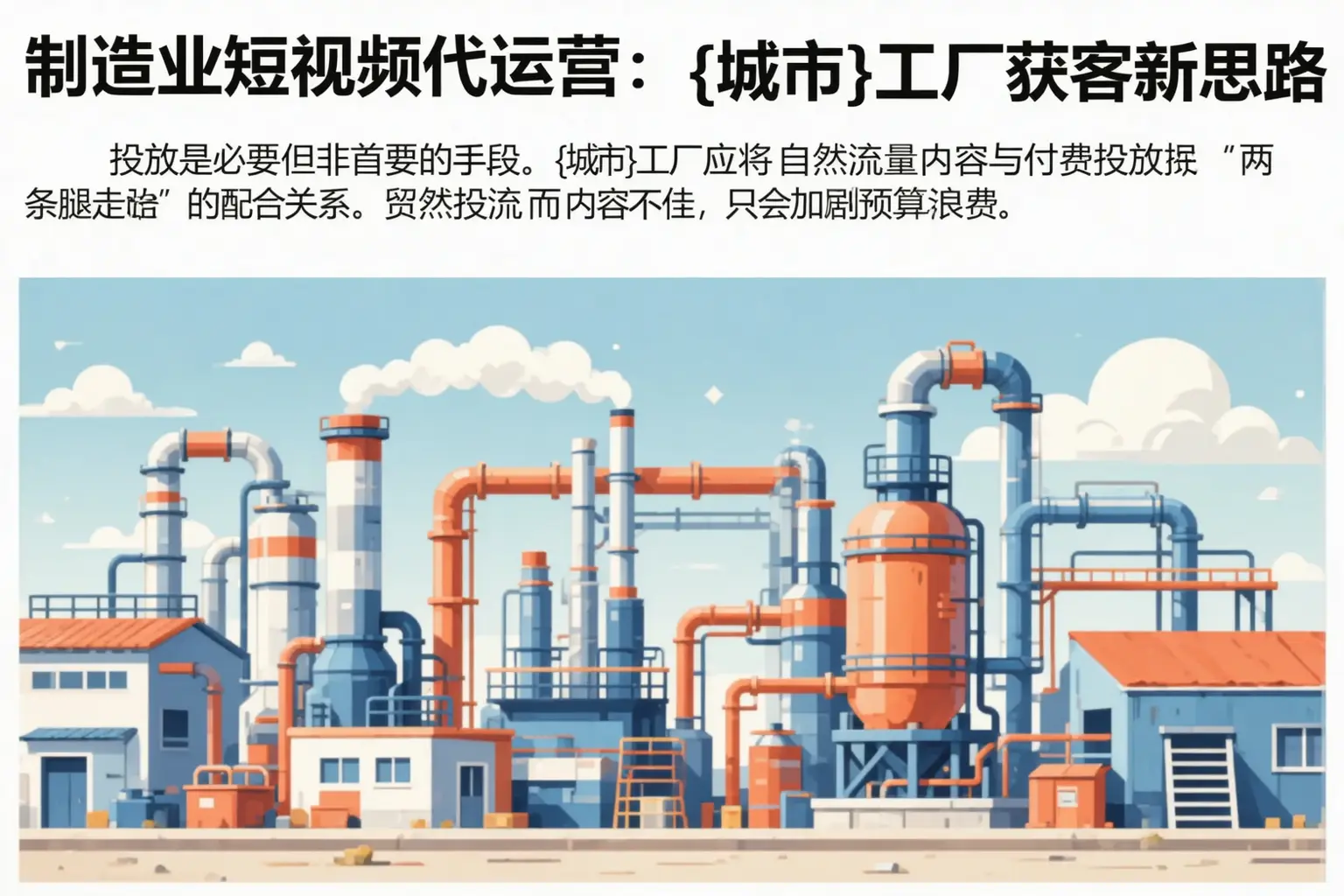 制造业短视频代运营:肃北工厂获客新思路